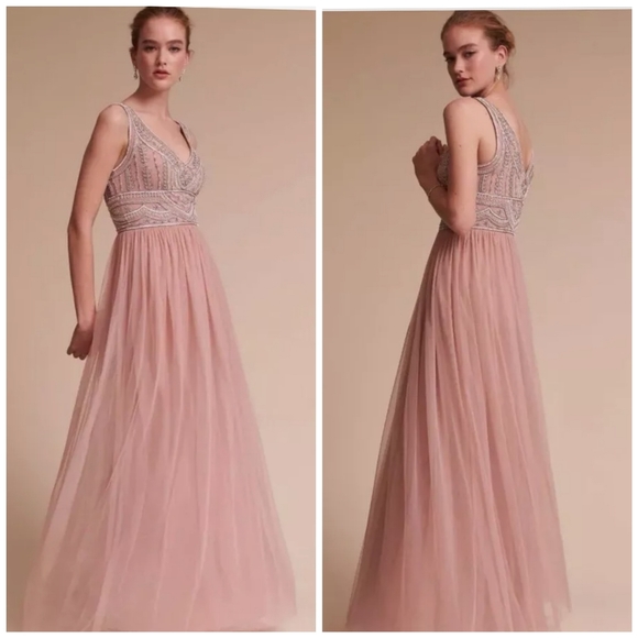 BHLDN Dresses & Skirts - Anthropologie × BHLDN  Sterling Gown Maxi Dress Wedding